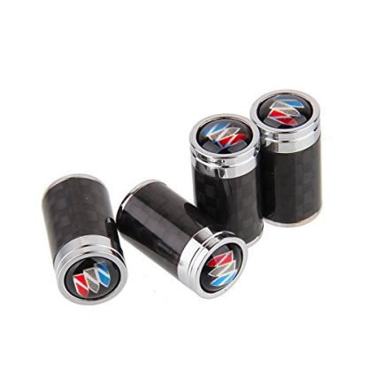 black and chrome valve stem caps